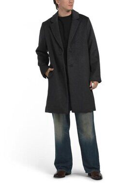NEIMAN MARCUS Wool Blend Classic Coat